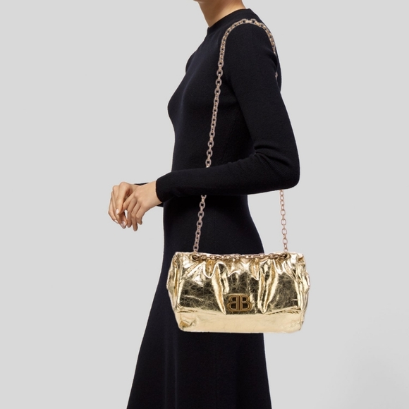 BALENCIAGA Small Gold Monaco Chain Bag - Picture 7 of 13